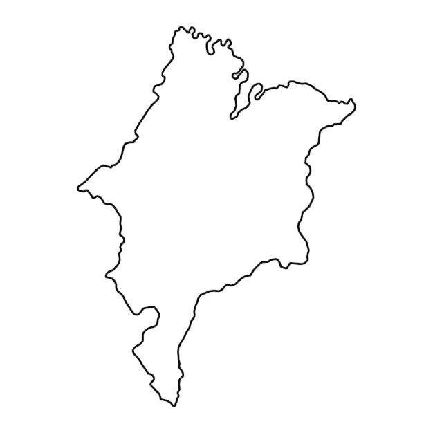 Mapa do Maranhão com os cartórios